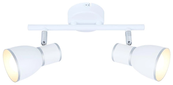 Lampa sufitowa FIDO listwa 92-63373 biały/chrom 2xE14