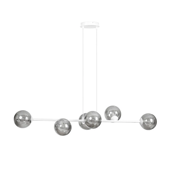 Lampa wisząca Emibig ROSSI 6 WH GRAFIT 878/6