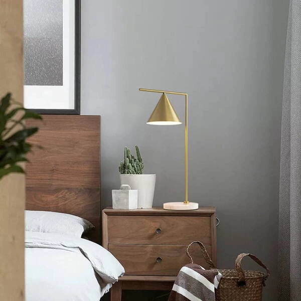 Lampka Stołowa Złota Abruzzo Valentino E27 45cm