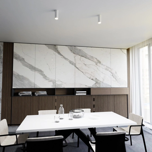 Lampa sufitowa Emibig TECNO 1S Biały oprawa oświetleniowa 1317/1S