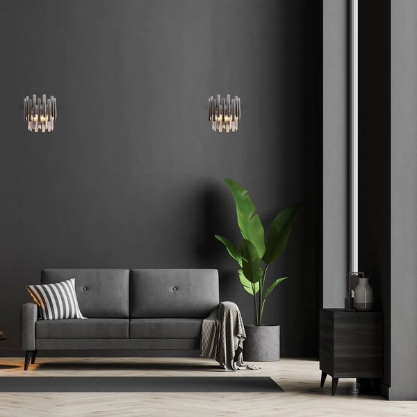 Kinkiet MADISON, chrom/transparentny, 2x40W E14, ML6936