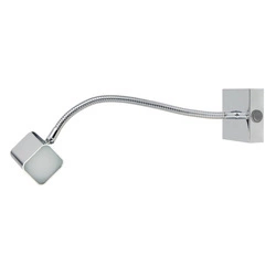 Nowoczesny kinkiet na wysięgniku FORMA 1x4W LED, chrom/biały, barwa ciepła 3000K, 21-62031