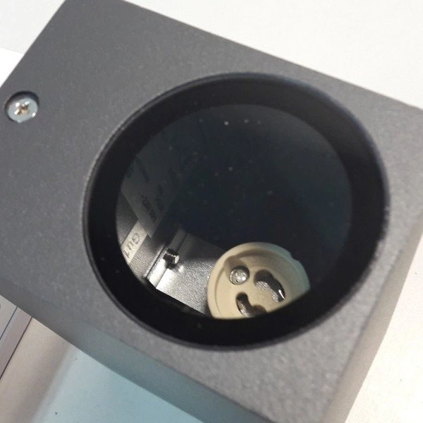 Kinkiet elewacyjny MINI II 15cm kostka 2xGU10 antracyt