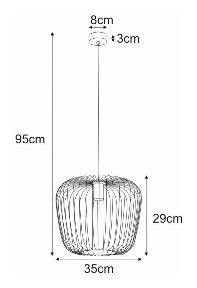 Lampa wisząca K-4100 z serii EDEN
