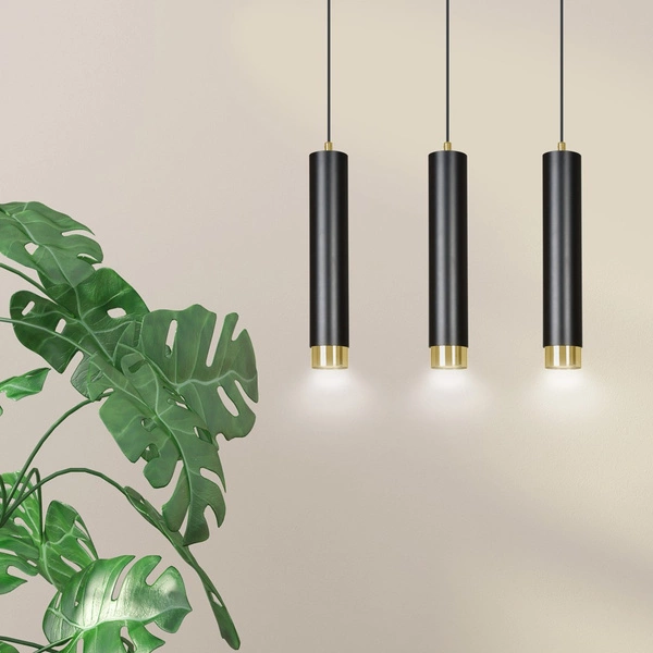 Lampa wisząca Emibig KIBO 3 BL/GOLD 644/3