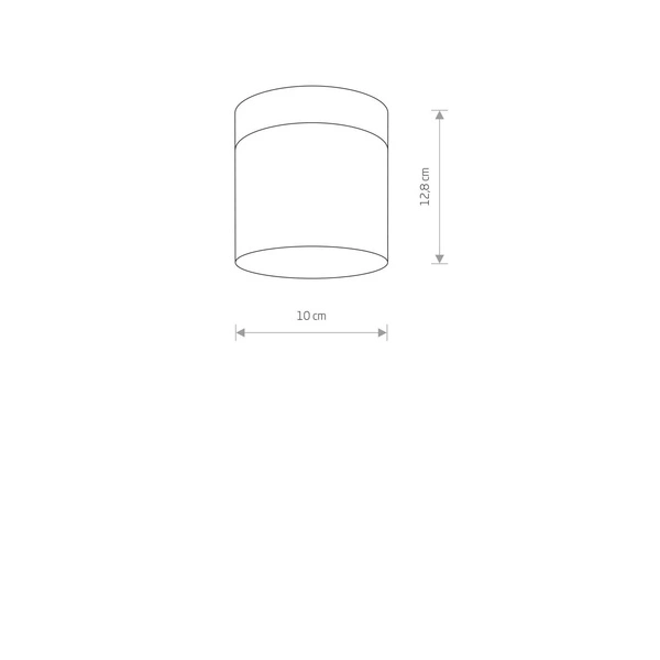 Lampa sufitowa łazienkowa CAYO G9 40W IP44 śr. 10cm | czarny 8055