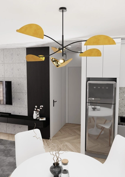 Lampa sufitowa Emibig LOTUS 6 BL MUSTARD 1460/6