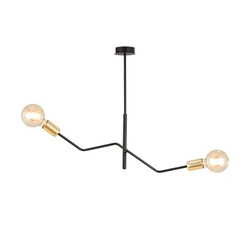 Lampa sufitowa Emibig BOLT 2 Czarny GOLD 1125/2