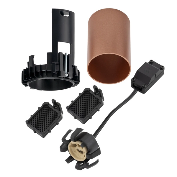 Lampa punktowa podtynkowa MONO SLIDE TRIMLESS szer. 5,5cm GU10 | miedziany 10807