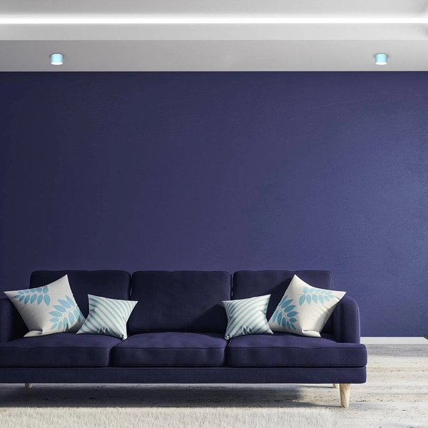 Lampa sufitowa spot DIXIE BLUE GX53 szer. 8cm | niebieski