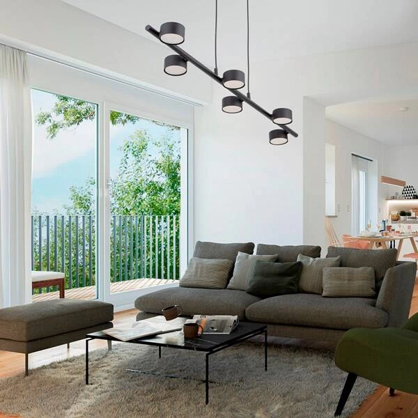 AVIA BLACK LAMPA WISZĄCA 6 PŁ 4694