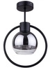 Lampa sufitowa plafon elipsa LINDA 1 PL czarny 31890