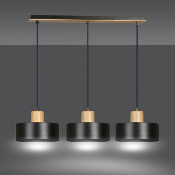 Lampa wisząca Emibig TORIN 3 Czarny 1046/3