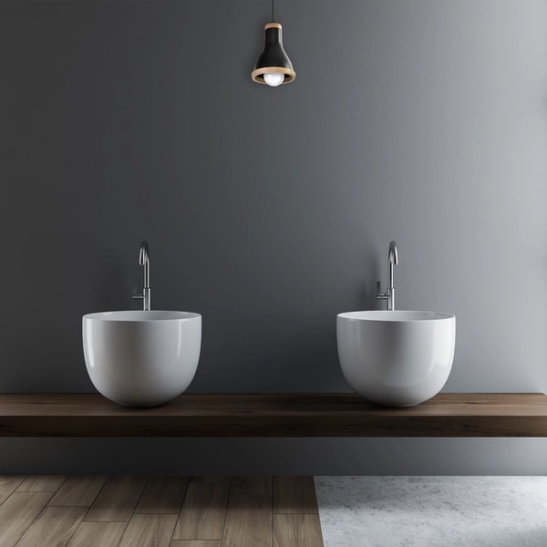 Lampa wisząca HOLLY BLACK / WOOD 1xE27 60W