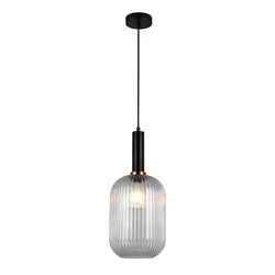 Lampa wisząca ANTIOLA śr. 20cm E27 | czarny