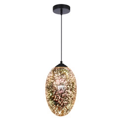 Lampa wisząca GALACTIC 31-56122 wielokolorowa z efektem 3D 1x60W E27