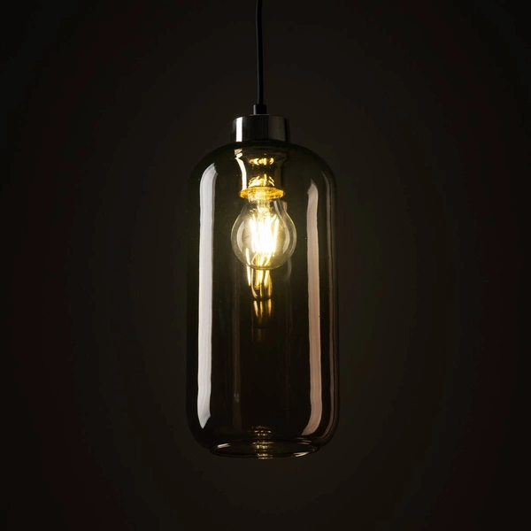 Nowoczesna lampa wisząca szklana MARCO GREEN E27 wys, 125cm | brązowy 3314