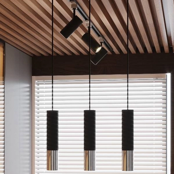 Lampa wisząca LOOPEZ 1 czarny/chrom SL.0940