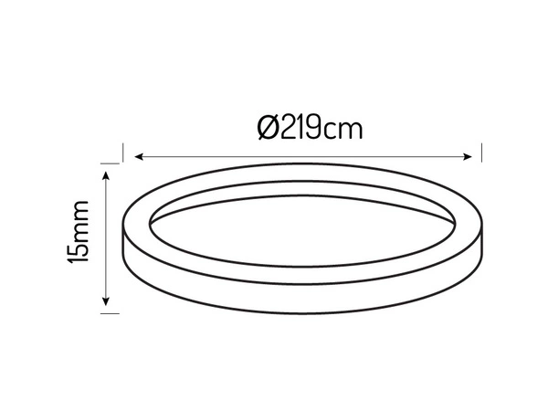 Ramka do panelu LED line Easy Fix AURA 18W chrom