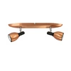 Lampa sufitowa/ścienna CROSS listwa 92-32775 miedziana 2xGU10