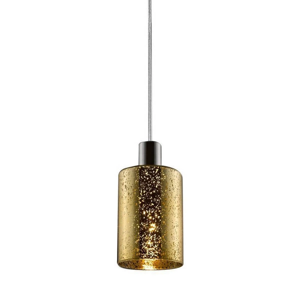 Lampa wisząca PIOLI złota śr. 12cm 003064-007275