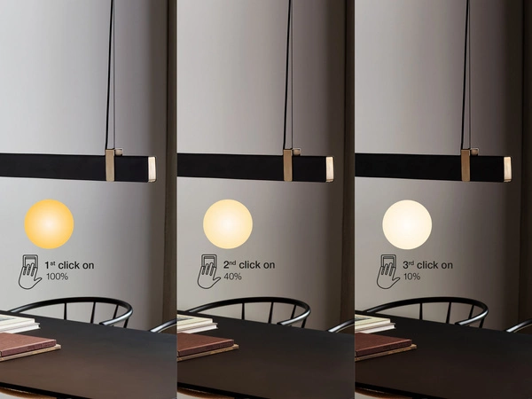 Lampa wisząca LILT LED 28W 2700K Biała ciepła Metal | Czarny