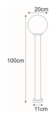 Lampa ogrodowa stojąca K-LP270-1000 z serii ANA