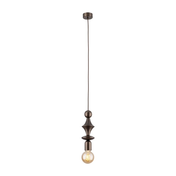 Lampa wisząca TOWER BROWN Glamour E27 wys.150cm dług.10cm | Brąz 10703