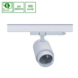 PAVA POINT NA SZYNOPRZEWÓD 3F 6-20W 230V NW 8-45ST IP20 RA90 82X160X222MM BIAŁY 5LAT GW.