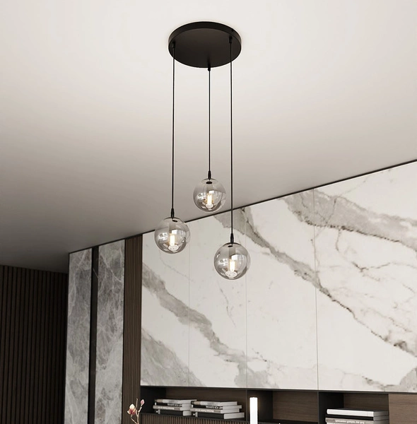 Lampa wisząca Emibig COSMO 3 BL PREMIUM GRAFIT 712/3PREM