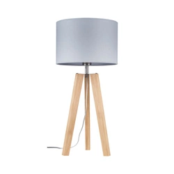 Lotta Lampa Stołowa 1xE27 Max.60W Dąb Olejowany/Transparentny PVC/Szary 94302074