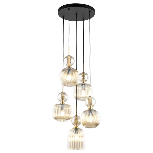 SOPHIA COGNAC LAMPA WISZACA 5XE14