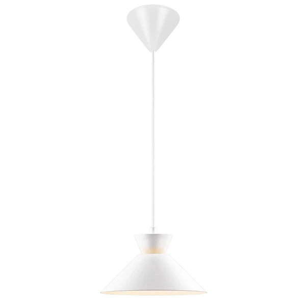 Lampa wisząca DIAL E27 40W Metal | Biały