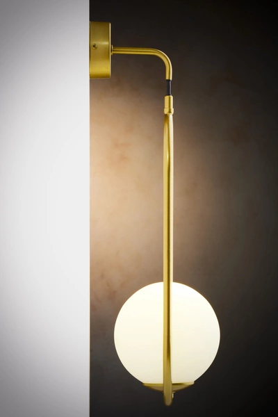 Nowoczesny Kinkiet IGON wys. 50cm 1xE14 11W IP20 | Złoty