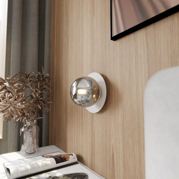 Kinkiet Emibig OSLO K1 Biały/GRAFIT 1188/K1