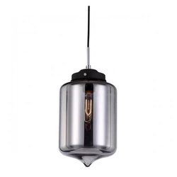 Lampa wisząca TUBE śr. 17cm E27 | czarna