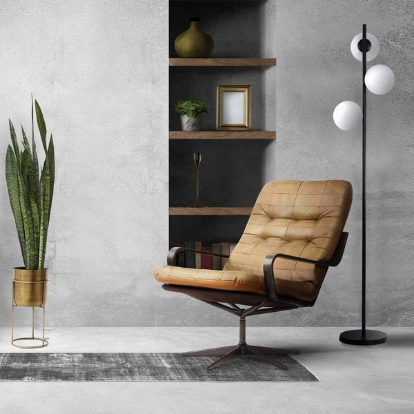 Czarna lampa Dorado podłogowa 3 kule