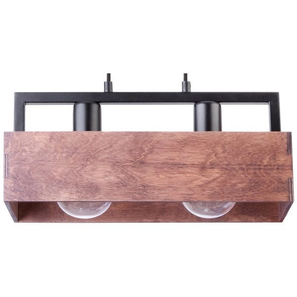 Nowoczesna lampa sufitowa wisząca DAKOTA 2 ZWIS brązowy 31748