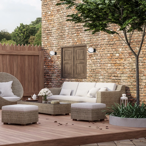 Kinkiet ogrodowy, elewacyjny kula CIRCULO 1xE27 śr 20cm