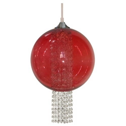 Lampa wisząca ALLANI 31-26699 czerwona z kryształkami 1x60W E27