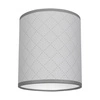 Abażur Cylinder E27 H20 Szary Tkanina A0975