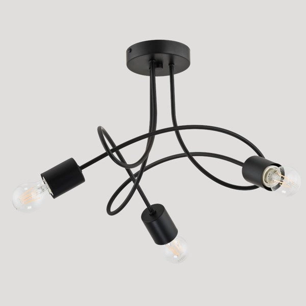 Żyrandol nowoczesny ERGO śr. 43cm czarna