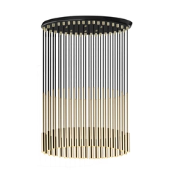 Lampa wisząca Lara 35 - Mosiądz polerowany-czarna (420 mm) 8348 Antigo