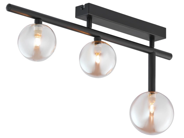 Nowoczesna Lampa sufitowa NEPTUN wys. 30cm 3xG9 14W IP20 | Czarny