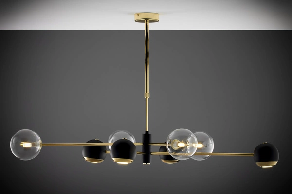 Nowoczesny Żyrandol MOKA wys. 47-69cm 4xG9 4xGU10
14W IP20 | Złoty