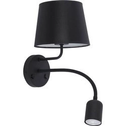 Nowoczesny kinkiet MAJA BLACK 2537 1xE27 + GU10 2537