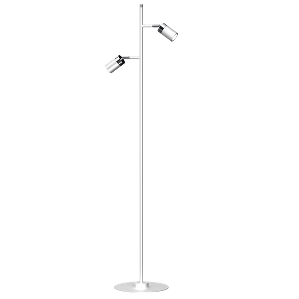 Lampa podłogowa JOKER WHITE/CHROME 2xGU10