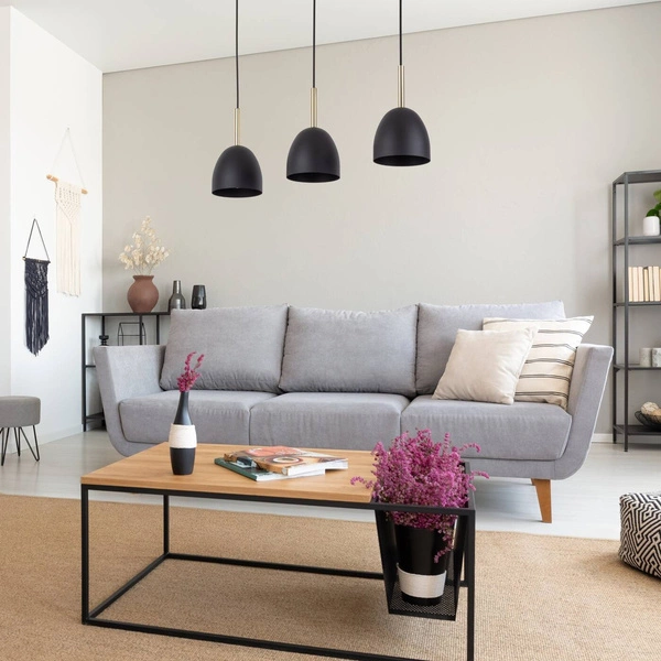 NORD BLACK LAMPA WISZĄCA 3 PŁ 4871