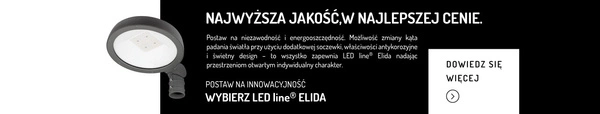 Oprawa uliczna na słupek LED ELIDA 40W 4000K neutralna IP65 | grafitowy