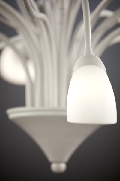 Klasyczny Żyrandol GLORIOSA wys. 165cm 15xG9 14W IP20 | piaskowo-szary